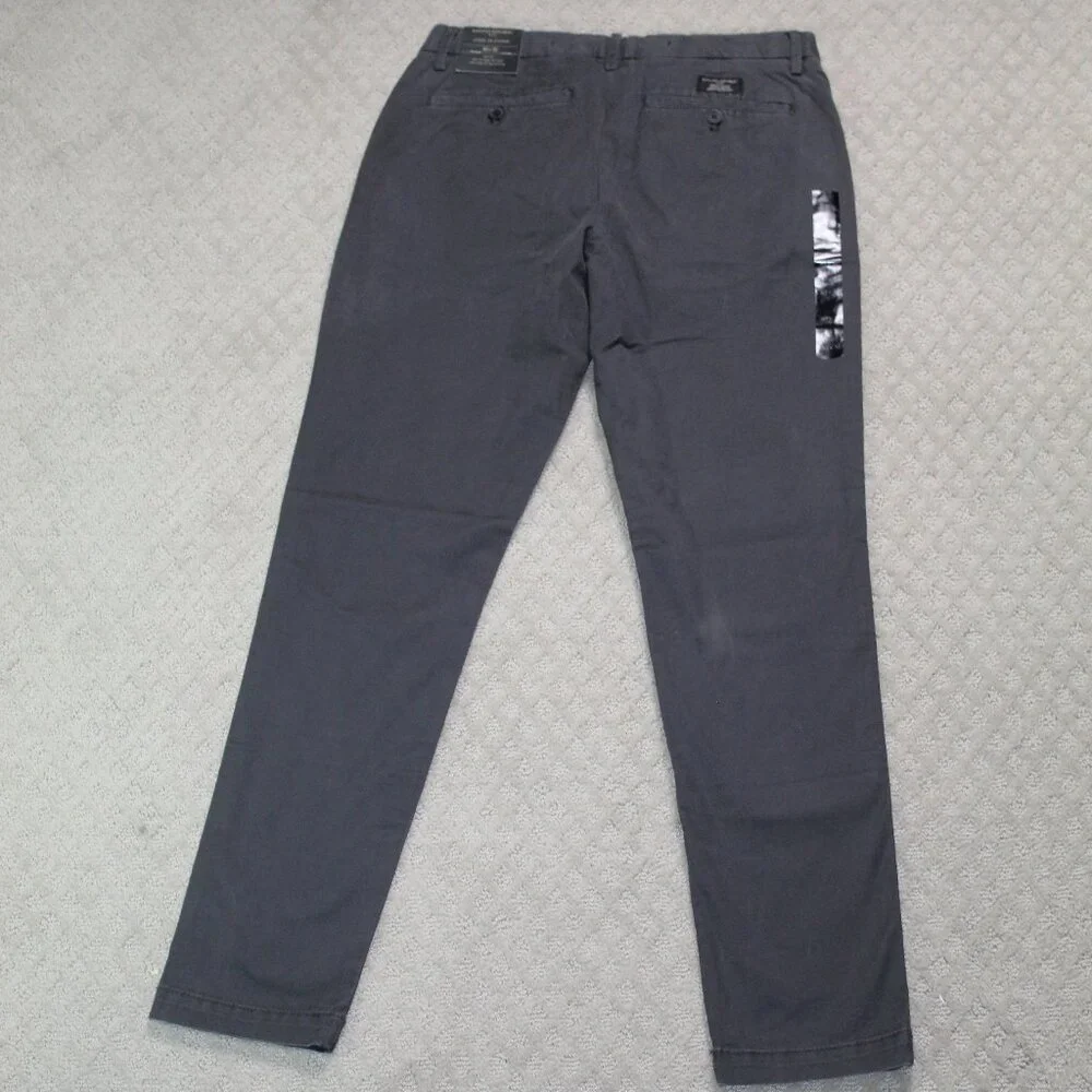 NWT Banana Republic 30x32 Dark Grey Lived-In Chino Slim Fit Pants